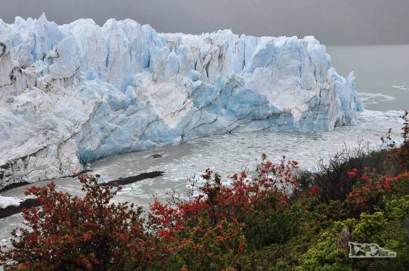 Linha de frente do glaciar Perito Moreno, no parque Nacional Los Glaciares, região de El Calafate, no sul da Argentina
